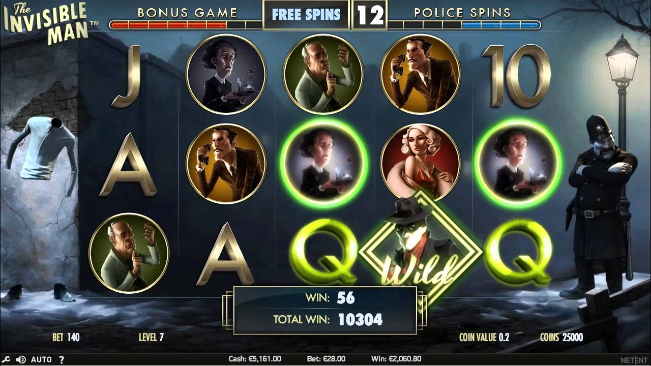 the invisible man online slot machine review